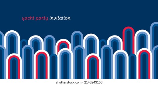 Abstract retro vibes radial arches geometry pattern for card, header, invitation, poster, social media, post publication. Geometric vector elements.