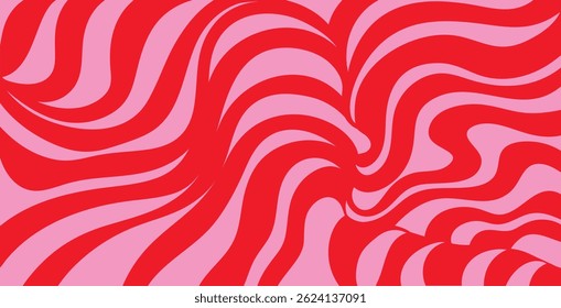 Abstract Retro Wave Background – Psychedelic  Groovy 