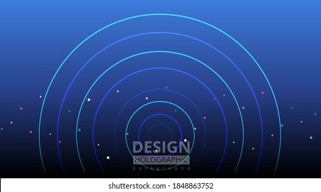 Abstrakte Retro-Welle Neonkreise, kreative Retro-futuristische Hintergrund 90er und 80er Jahre Stil-Design, Vintage-Magie-Lichtgrafik für Web und Print, süße minimalistische Kreise mit Licht