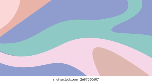 Abstract Retro wave vector background. Pastel distorted background, retro design vector, retro distorted abstract graphic background. 