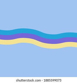 An abstract retro wavy line background image.