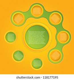 Abstract retro web design bubble vector