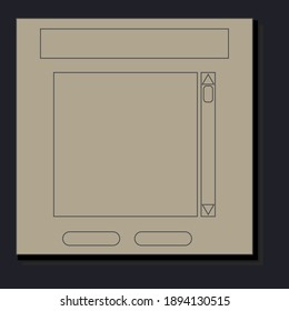 An abstract retro web page screen display background image.