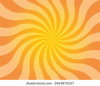 Abstract retro yellow background with sunlight.