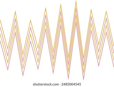 An abstract retro zig zag stripe pattern design element.