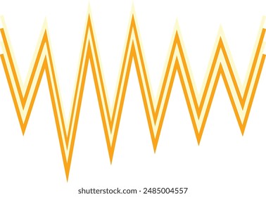 An abstract retro zig zag stripe pattern design element.