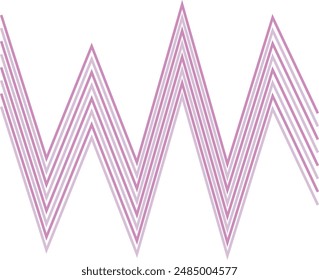 An abstract retro zig zag stripe pattern design element.