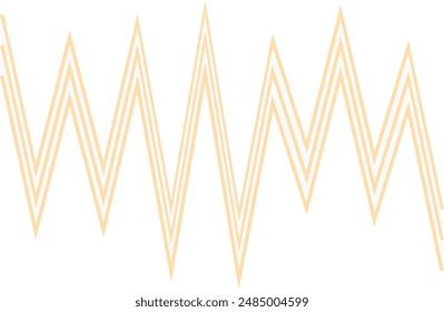 An abstract retro zig zag stripe pattern design element.