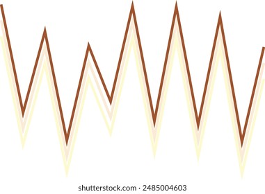 Un elemento abstracto de diseño de patrón de rayas de zig zag retro.