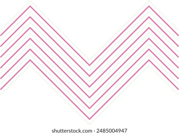 Un elemento abstracto de diseño de patrón de rayas de zig zag retro.