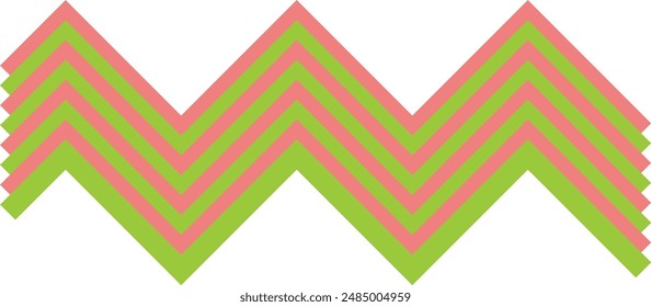 An abstract retro zig zag stripe pattern design element.