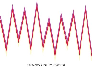 An abstract retro zig zag stripe pattern design element.