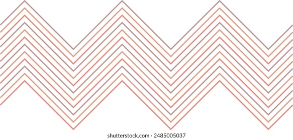 An abstract retro zig zag stripe pattern design element.