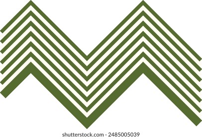 An abstract retro zig zag stripe pattern design element.