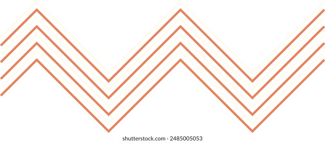 An abstract retro zig zag stripe pattern design element.