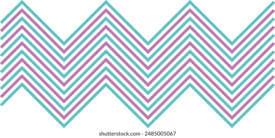 An abstract retro zig zag stripe pattern design element.
