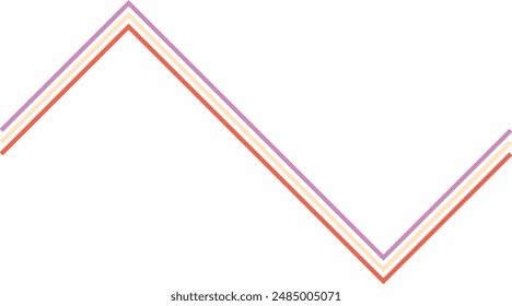 An abstract retro zig zag stripe pattern design element.