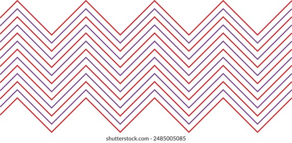 Un elemento abstracto de diseño de patrón de rayas de zig zag retro.