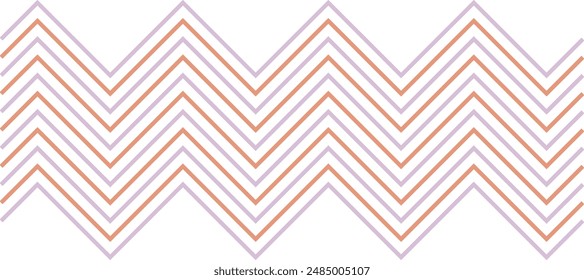 An abstract retro zig zag stripe pattern design element.