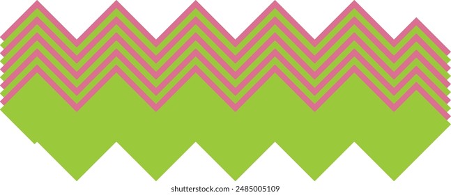 Un elemento abstracto de diseño de patrón de rayas de zig zag retro.