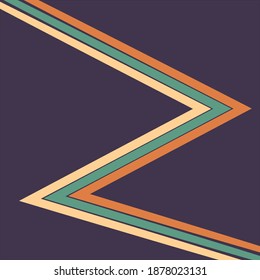 An abstract retro zigzag stripe background image.