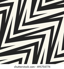 Abstract reverse zigzag elements geometric textured background. Seamless pattern.