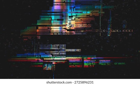 Fondo Abstractas del fallo digital del RGB con el ruido del píxel