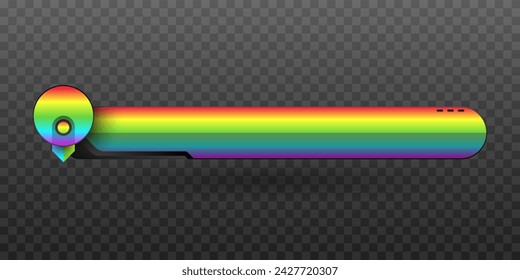Abstract RGB Themed Lower Third Screen Title Banner for Video Screen Broadcast Presentations