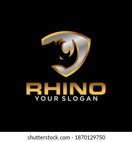 Abstract Rhino Logo Design Template