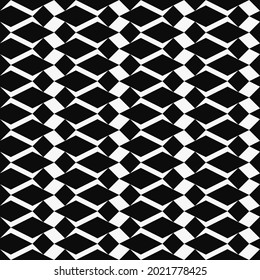 Abstract rhombs in vector. Seamless black shapes pattern.