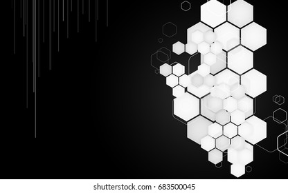 Abstract rhombus black background. Vector Illustration. Clip-art