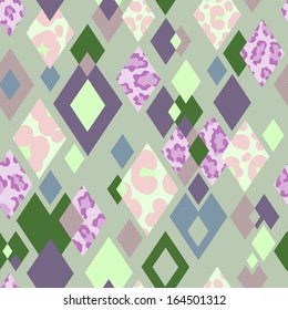 abstract rhombus geometric ~ seamless vector background