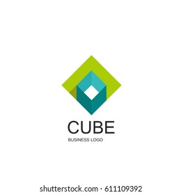 Abstract rhombus geometric vector brochure template with arrows. Flyer layout. Flat style. Infographic elements.