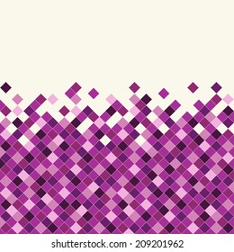 Abstract rhombus mosaic background design element.