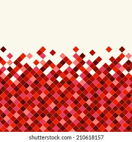 Abstract rhombus mosaic background design element.
