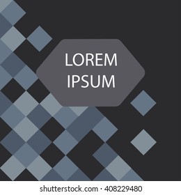 Abstract rhombus mosaic background design grey