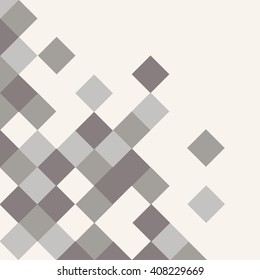 Abstract rhombus mosaic background design grey