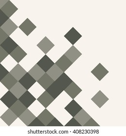 Abstract rhombus mosaic background design grey