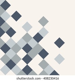 Abstract rhombus mosaic background design grey
