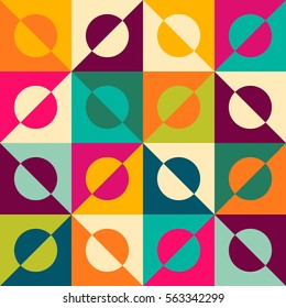 Abstract rhombus mosaic background design element.