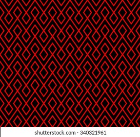abstract rhombus pattern background with red and black.vector