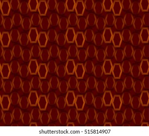 abstract rhombus red and gold seamless pattern