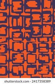 Abstract rhombus seamless pattern. Repeating gold grunge backdrop. Random rhombus.  Geometric texture. Repeated printing. Repeat pattern for design prints. Vector illustration