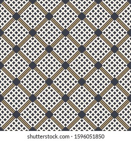 Abstract rhombuses seamless pattern. Modern stylish texture. Regularly repeating geometric lattice. Vector color background.