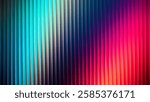 Abstract ribbed fractal glass texture effect with bright smooth fluted vertical lines of colorful gradient. Bold and dynamic design blending bright colors and geometry for modern visual art project	