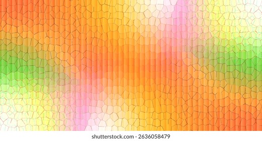 Abstract ribbed fractal glass texture effect with bright smooth fluted vertical lines of colorful gradient. eps 10