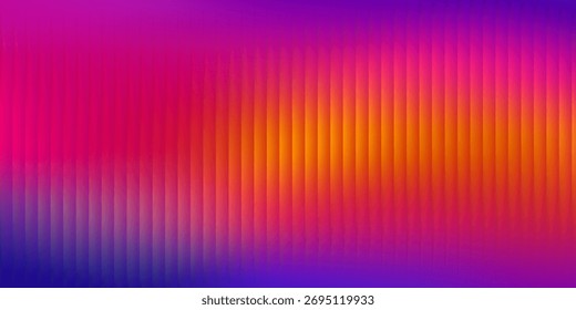 Efeito de textura de vidro fractal com nervuras abstratas com linhas verticais lisas brilhantes de gradiente colorido.eps10