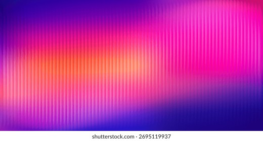 Efeito de textura de vidro fractal com nervuras abstratas com linhas verticais lisas brilhantes de gradiente colorido.eps10