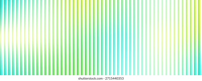 Abstractas textura de rayas de vidrio acanalado con gradiente azul verde. Líneas de Vertical con fondo de efecto de luz de ventana suave