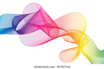 Abstract Ribbon Background. Beautiful stripes.
